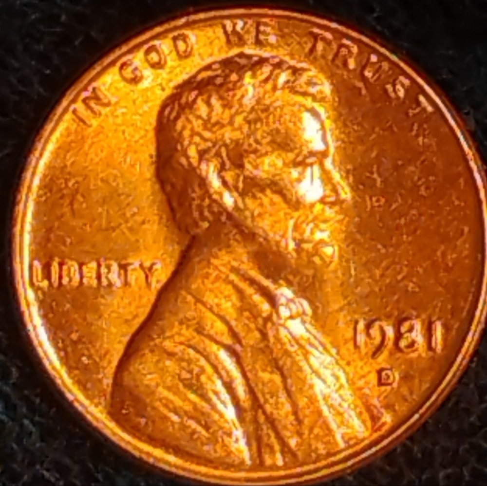 🔥1981 D, DDO Lincoln Penny In BRILLIANT CONDITION With AMAZING COLORING!❤️